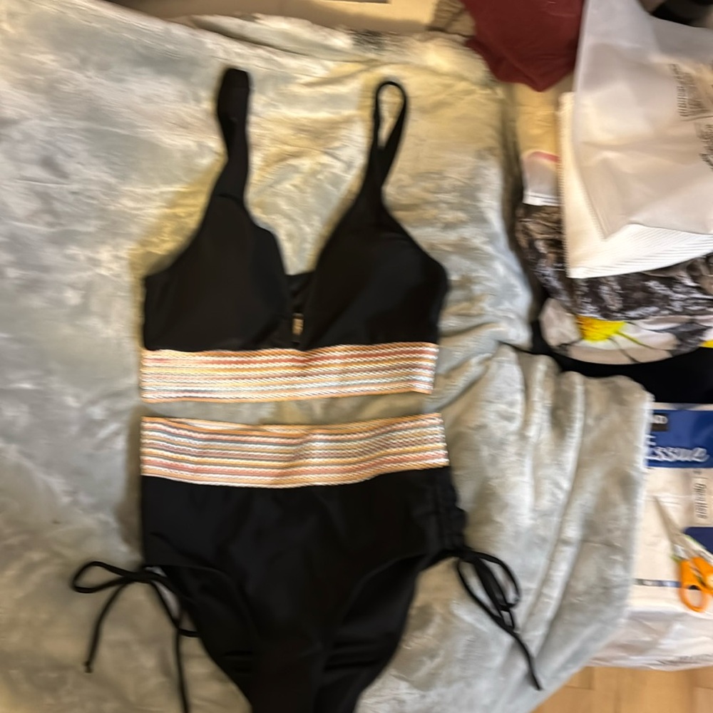 Super cute black high waisted bikini. NWOT